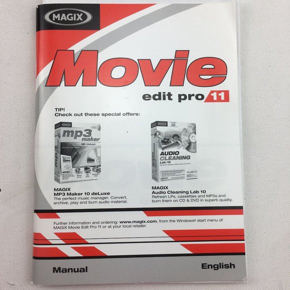 Magix Movie Edit Pro 11 English Manual User Guide Book Windows How To - Picture 1 of 4